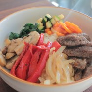 Bibimbap 비빔밥 Mixed Rice with Vegetables and Meet