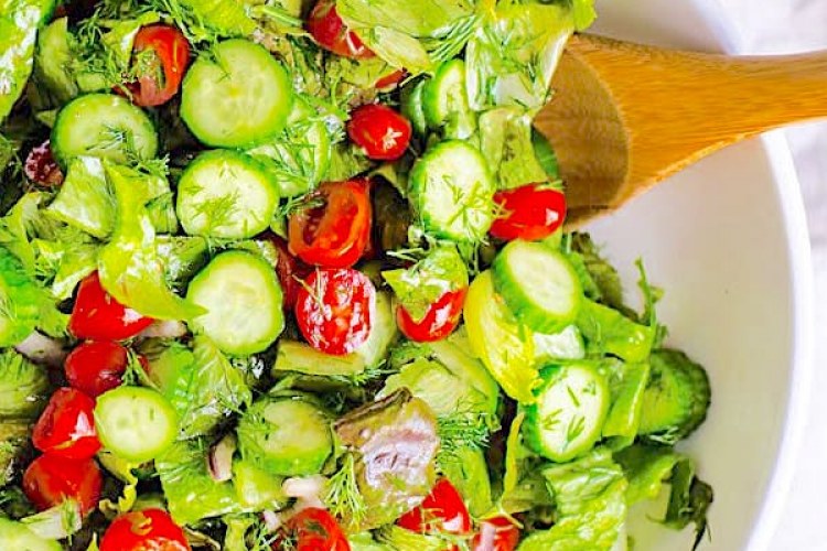 Cucumber, Tomato and Rocket Salad Otao Kitchen